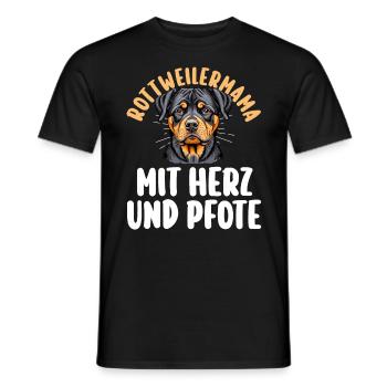 Dog Rottweiler Mom Dog Mom Mom Rottweiler - Men's T-Shirt - black - Front - AI Model Male 178 light (178cm)
