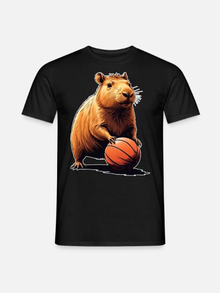 Capybara Basket-ball - T-shirt homme - noir