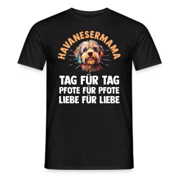 Dog Dog Mom Havanese Mom Mom Mother Havanese - Men's T-Shirt - black - Front - AI Model Male 178 light (178cm)