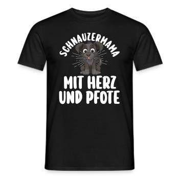 Schnauzer géant Schnauzer chien - T-shirt homme - noir - Devant - AI Model Male 178 light (178cm)