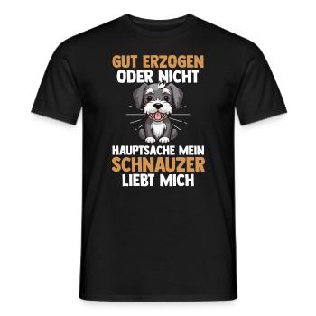 Schnauzer géant Schnauzer chien - T-shirt homme - noir - Devant - AI Model Male 178 light (178cm)