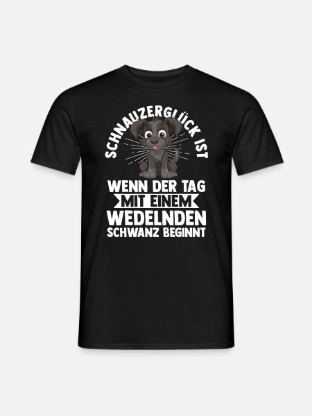 Schnauzer géant Schnauzer chien - T-shirt homme - noir