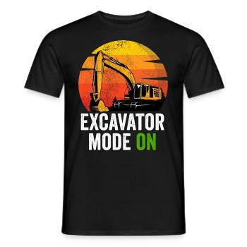 Baggerfahrer Bauarbeiter Bagger - Männer T-Shirt - Schwarz - Vorne - AI Model Male 178 light (178cm)