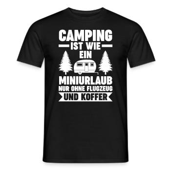 Camping-car Camping-car Camping Camping - T-shirt homme - noir - Devant - AI Model Male 178 light (178cm)