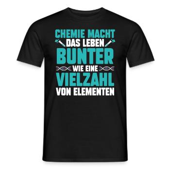 Chemiker Wissenschaft Physik Chemie - Männer T-Shirt - Schwarz - Vorne - AI Model Male 178 light (178cm)