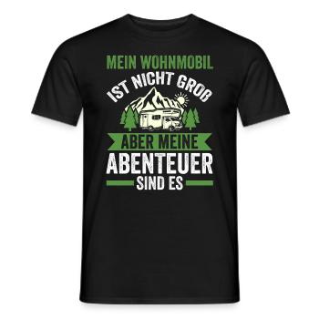 Camping-car Camping-car Camping Camping - T-shirt homme - noir - Devant - AI Model Male 178 light (178cm)