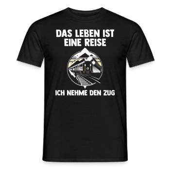 Model Railroad Model Train Train Railroad Railroad Railroad Railroad Model Train Model Train Model T - Men's T-Shirt - black - Front - AI Model Male 178 light (178cm)