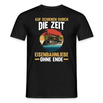 Model Railroad Model Train Train Railroad Railroad Railroad Railroad Model Train Model Train Model T - Men's T-Shirt - black - Front - AI Model Male 178 light (178cm)