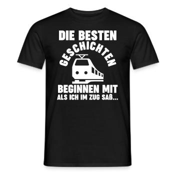 Model Railroad Model Train Train Railroad Railroad Railroad Railroad Model Train Model Train Model T - Men's T-Shirt - black - Front - AI Model Male 178 light (178cm)