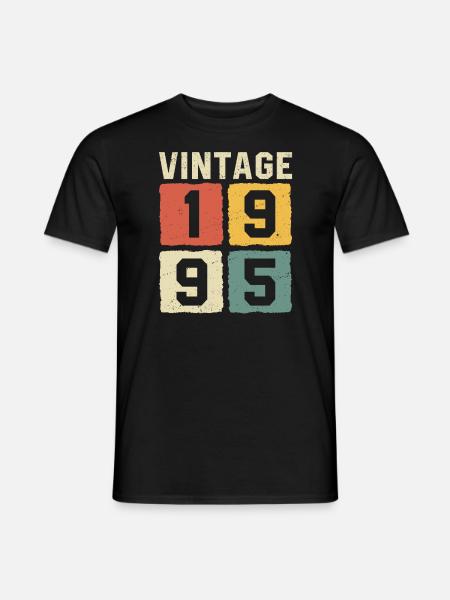 Millésime 1995 Né en 1995 - T-shirt homme - noir
