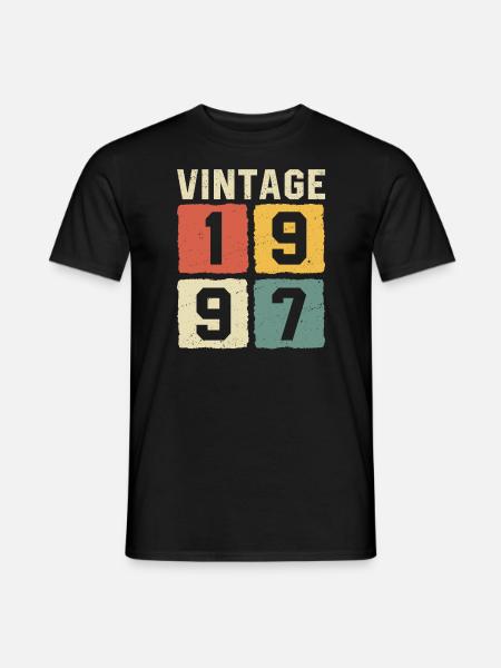 Millésime 1997 Né en 1997 - T-shirt homme - noir