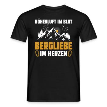 Mountaineer, Hiking, Hiker, Climbing, Mountaineering - Men's T-Shirt - black - Front - AI Model Male 178 light (178cm)