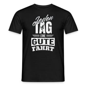 Jeden Tag eine gute Fahrt - Snowboarding Abenteuer - Männer T-Shirt - Schwarz - Vorne - AI Model Male 178 light (178cm)