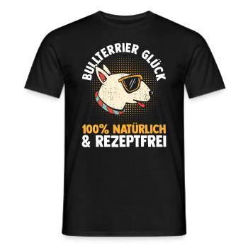 Chien Bull Terrier - T-shirt homme - noir - Devant - AI Model Male 178 light (178cm)