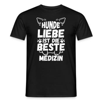 Chien Propriétaire De Chien Propriétaire De Chien Motif Chiens - T-shirt homme - noir - Devant - AI Model Male 178 light (178cm)