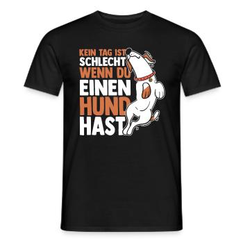 Chien Propriétaire De Chien Propriétaire De Chien Motif Chiens - T-shirt homme - noir - Devant - AI Model Male 178 light (178cm)