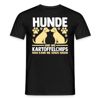 Chien Propriétaire De Chien Propriétaire De Chien Motif Chiens - T-shirt homme - noir - Devant - AI Model Male 178 light (178cm)