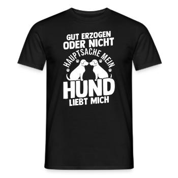 Chien Propriétaire De Chien Propriétaire De Chien Motif Chiens - T-shirt homme - noir - Devant - AI Model Male 178 light (178cm)