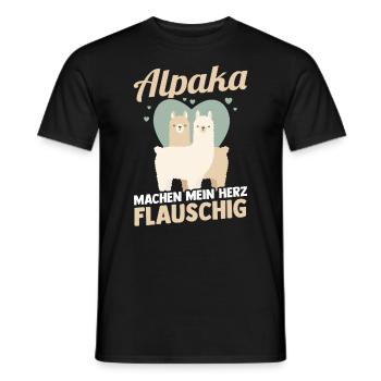 Alpaga - T-shirt homme - noir - Devant - AI Model Male 178 light (178cm)
