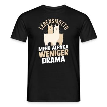 Alpaga - T-shirt homme - noir - Devant - AI Model Male 178 light (178cm)