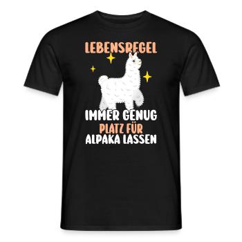 Alpaga - T-shirt homme - noir - Devant - AI Model Male 178 light (178cm)