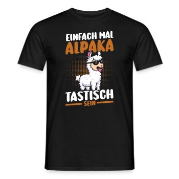Alpaga - T-shirt homme - noir - Devant - AI Model Male 178 light (178cm)