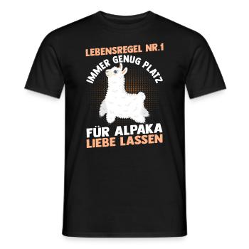 Alpaga - T-shirt homme - noir - Devant - AI Model Male 178 light (178cm)