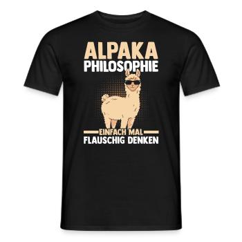 Alpaga - T-shirt homme - noir - Devant - AI Model Male 178 light (178cm)