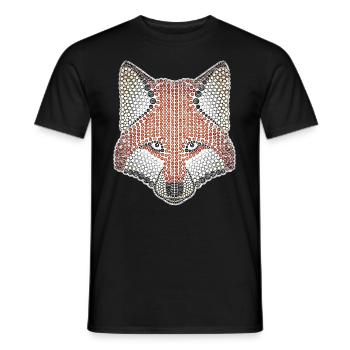 Fuchs Waldtier Design Wildtier Natur Tier - Männer T-Shirt - Schwarz - Vorne - AI Model Male 178 light (178cm)