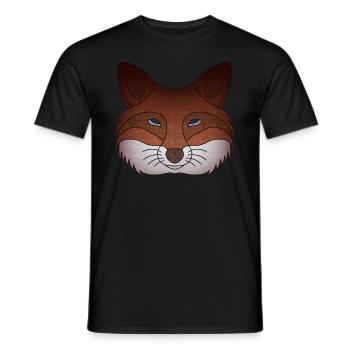 Fuchs Waldtier Design Wildtier Natur Tier - Männer T-Shirt - Schwarz - Vorne - AI Model Male 178 light (178cm)