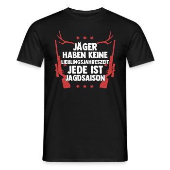 Hunting Hunting Deer Hunting Wild Boar Hunting Hunter - Men's T-Shirt - black - Front - AI Model Male 178 light (178cm)