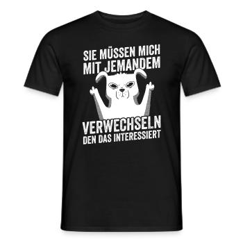 Dictons drôles, collègues de travail, humour de bureau - T-shirt homme - noir - Devant - AI Model Male 178 light (178cm)
