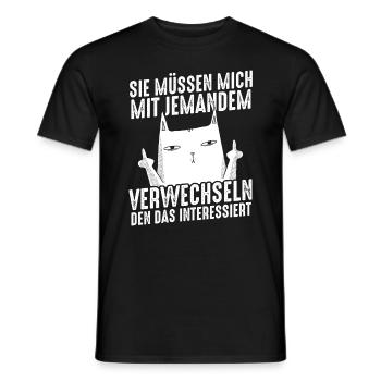 Dictons drôles, collègues de travail, humour de bureau - T-shirt homme - noir - Devant - AI Model Male 178 light (178cm)