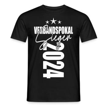 Verbandspokal Sieger 2024 - Männer T-Shirt - Schwarz - Vorne - AI Model Male 178 light (178cm)