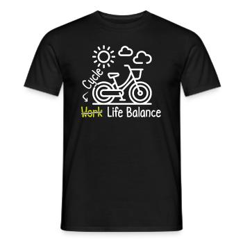 Erreichen Sie Ihre Work-life-balance Beim - Männer T-Shirt - Schwarz - Vorne - AI Model Male 178 light (178cm)