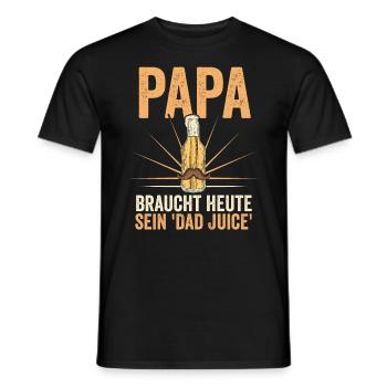 Dad Beer Father Father's Day - Men's T-Shirt - black - Front - AI Model Male 178 light (178cm)