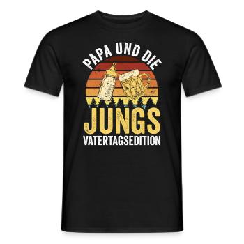 Dad Father Father's Day - Men's T-Shirt - black - Front - AI Model Male 178 light (178cm)
