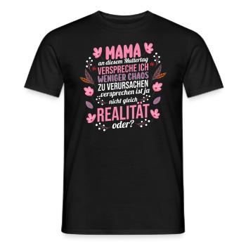 Maman Fête des mères Maman - T-shirt homme - noir - Devant - AI Model Male 178 light (178cm)