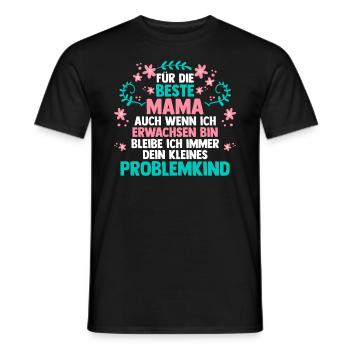 Mom Mother's Day Mom - Men's T-Shirt - black - Front - AI Model Male 178 light (178cm)