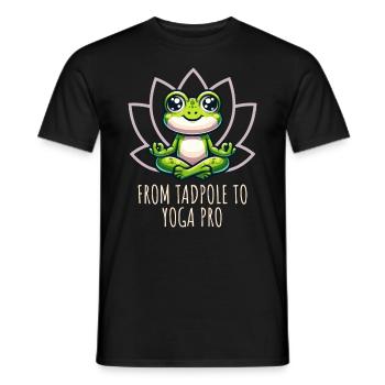 From Tapole to Yoga Pro - Men's T-Shirt - black - Front - AI Model Male 178 light (178cm)