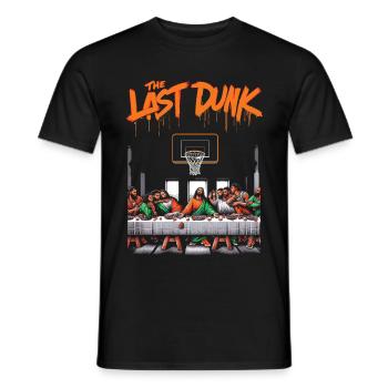 Le dernier dunk - T-shirt homme - noir - Devant - AI Model Male 178 light (178cm)