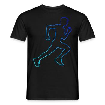 Course Jogging Homme Course à pied Femme Course à pied - T-shirt homme - noir - Devant - AI Model Male 178 light (178cm)