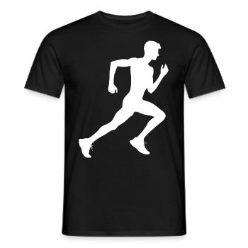 Running Jogging Men's Jogging Running Race - Men's T-Shirt - black - Front - AI Model Male 178 light (178cm)