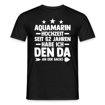 Mariage Aquarium Mariage 62 ans mariage - T-shirt homme - noir - Devant - AI Model Male 178 light (178cm)