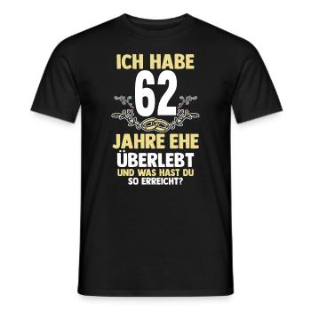 Mariage Aquarium Mariage 62 ans mariage - T-shirt homme - noir - Devant - AI Model Male 178 light (178cm)
