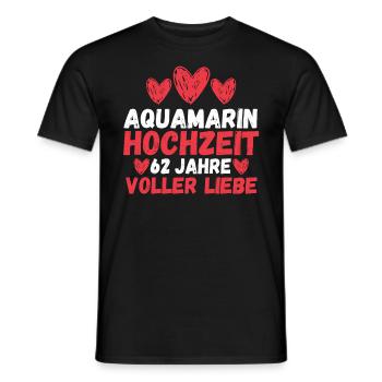 Mariage Aquarium Mariage 62 ans mariage - T-shirt homme - noir - Devant - AI Model Male 178 light (178cm)