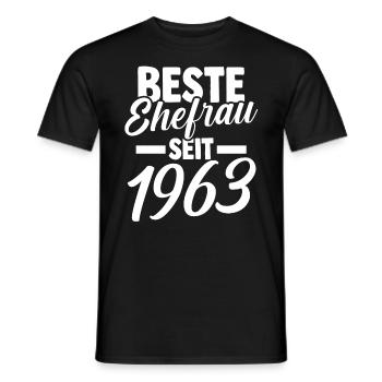Valentinstag Beste Ehefrau Seit 1963 - Männer T-Shirt - Schwarz - Vorne - AI Model Male 178 light (178cm)