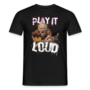 Play it Loud - Männer T-Shirt - Schwarz - Vorne - AI Model Male 178 light (178cm)
