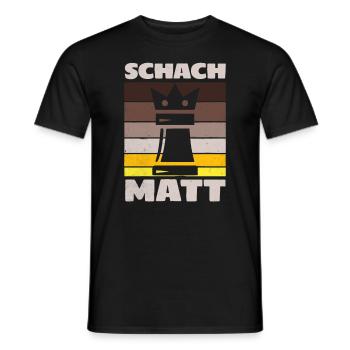 Schach Matt Viking Chess Outdoor Game - Männer T-Shirt - Schwarz - Vorne - AI Model Male 178 light (178cm)