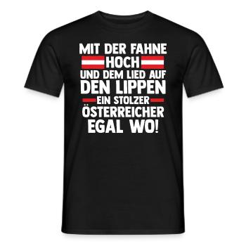 Austrians Austria - Men's T-Shirt - black - Front - AI Model Male 178 light (178cm)